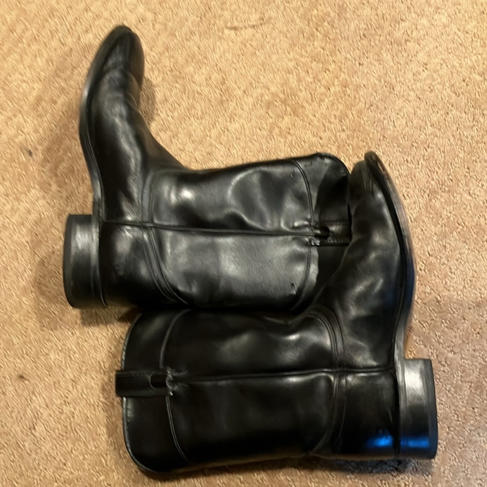 men’s leather boots, black color 
ALL OFFERS GREATLY APPRECIATED